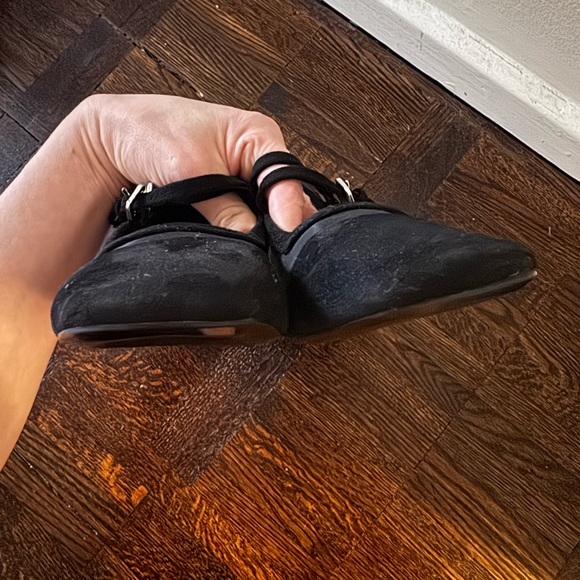 NWT | Zara Black Mesh and Suede Mary Jane Block Heels | Size 8 / 39 - Picture 6 of 13